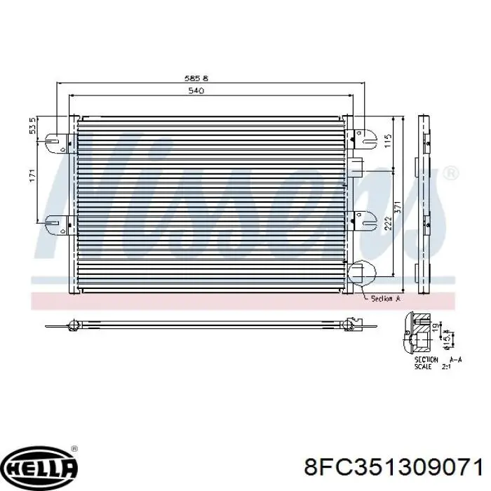 Конденсатор кондиционера Iveco 504022659 цена, от 22.89 USD