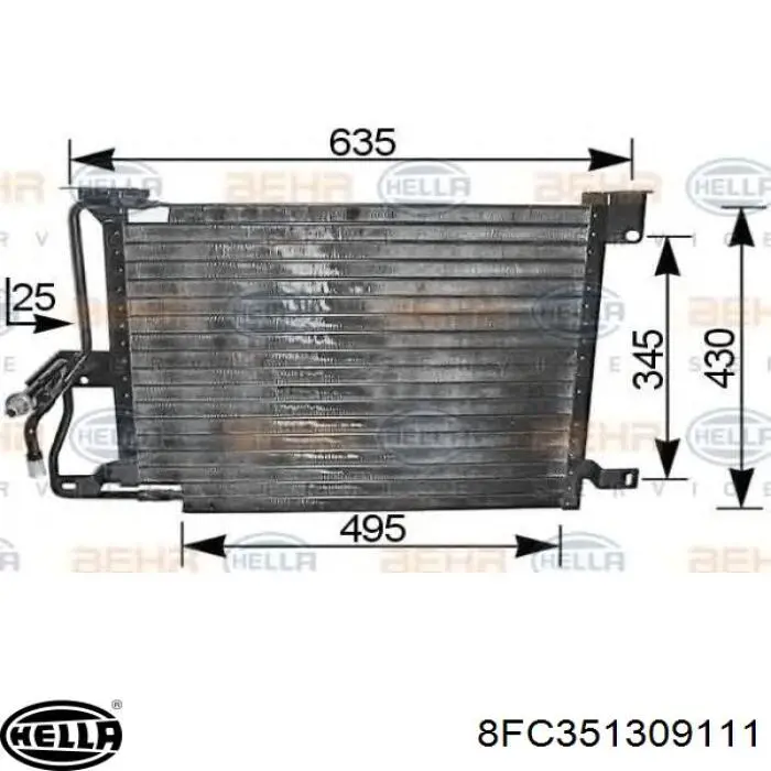 Радиатор кондиционера RC94931 Signeda