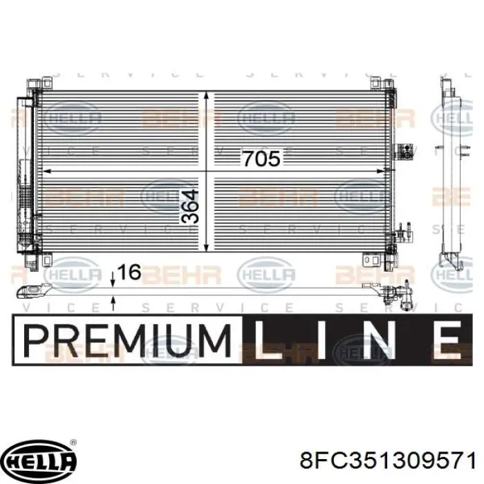 Конденсатор кондиционера AVA CN5273D цена, от 107.59 USD