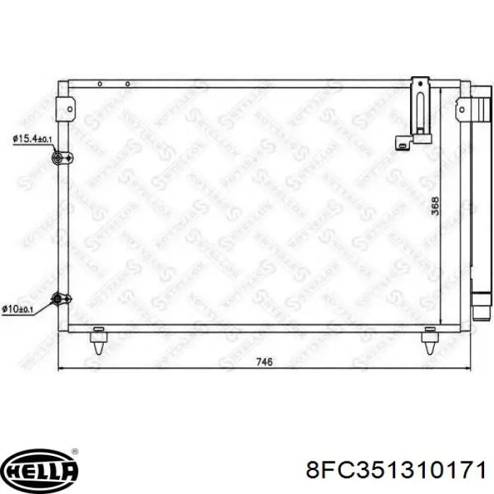 Конденсатор кондиционера Mahle Original AC606000S цена, от 86.63 USD