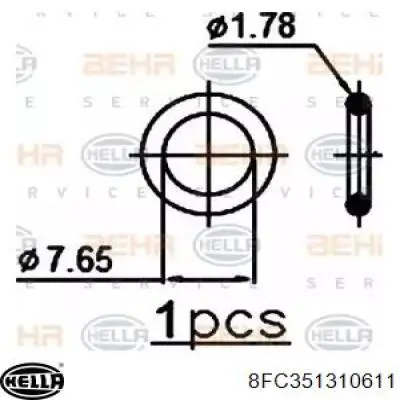 8FC351310611 HELLA радиатор кондиционера