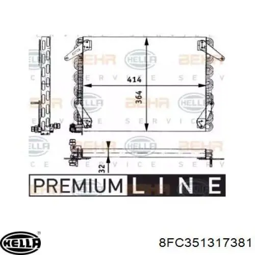 Конденсатор кондиционера Nissan/Infiniti 92110G4801 цена, от 1103.79 USD