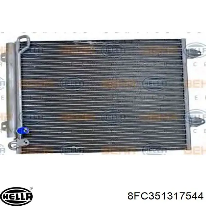 8FC351317544 HELLA радиатор кондиционера