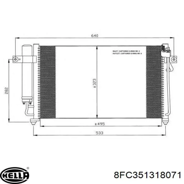 Радиатор охлаждения кондиционера Mahle Original AC679000S
