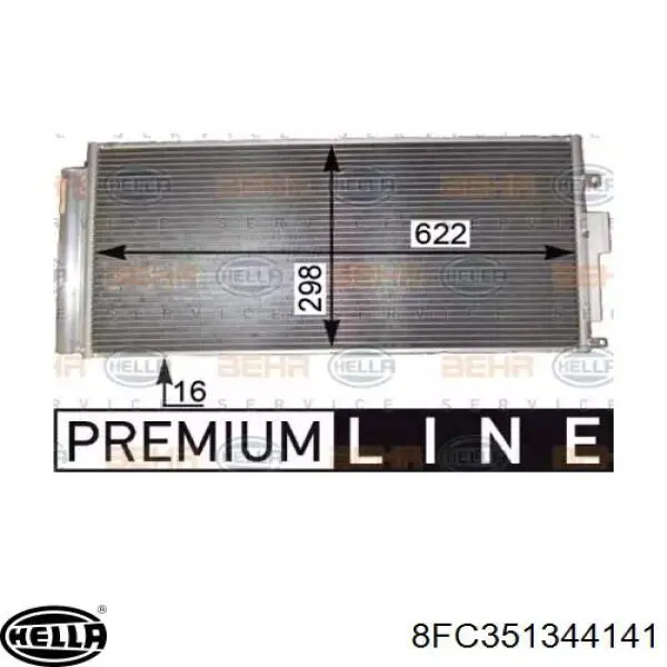CF20438 Delphi radiador de aparelho de ar condicionado