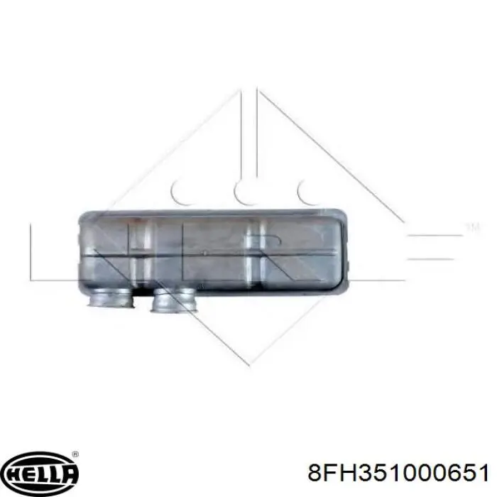 608011 Hart Радиатор отопителя салона