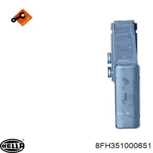 Радиатор печки 608011 Hart
