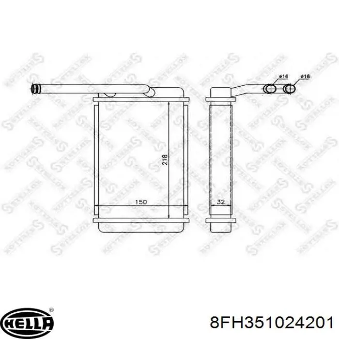 Радиатор печки 1655910 Ford