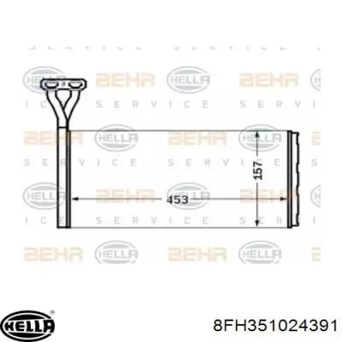 Радиатор печки (отопителя) AVA SC6015 цена, от 81.59 USD