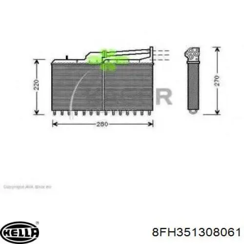 Радиатор печки (отопителя) Thermotec D6B010TT цена, от 45.43 USD
