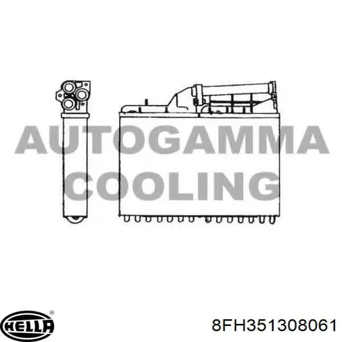 Радиатор отопителя Thermotec D6B010TT