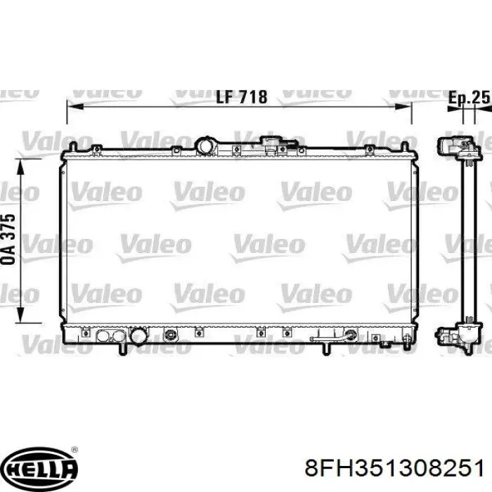 Радиатор печки AC548956 Maxgear