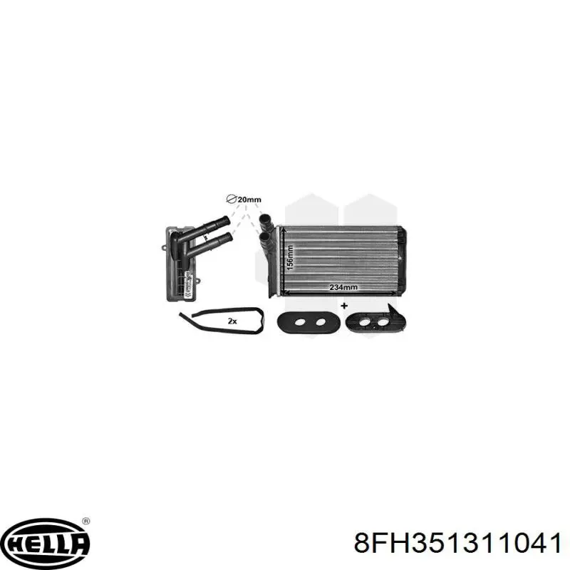 Радиатор печки (отопителя) HELLA 8FH351311041 цена, от 15.14 USD