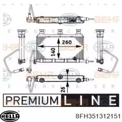 Радиатор печки 9103174 HELLA