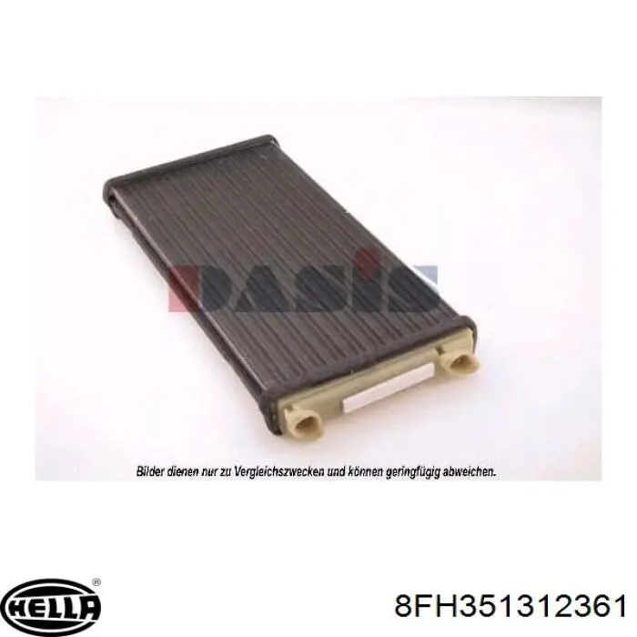 Радиатор печки 81619010064 MAN