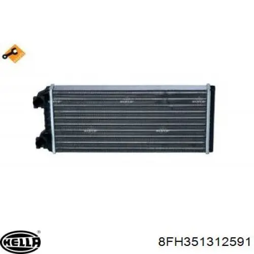 Радиатор печки (отопителя) HELLA 8FH351312591 цена, от 38.97 USD