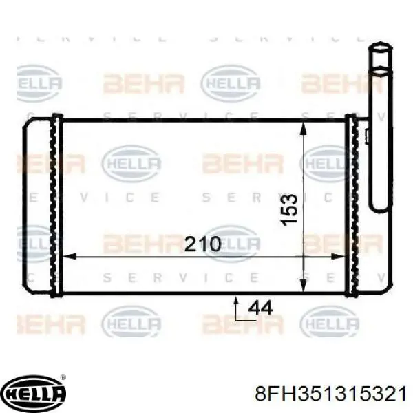 D60305TT Thermotec Радиатор отопителя салона