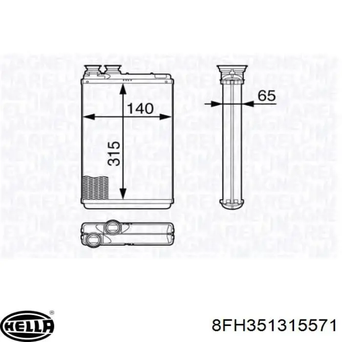 Купить FP54N200AV AVA Радиатор печки