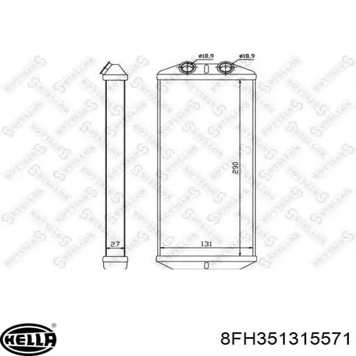 Радиатор печки FP54N200AV AVA
