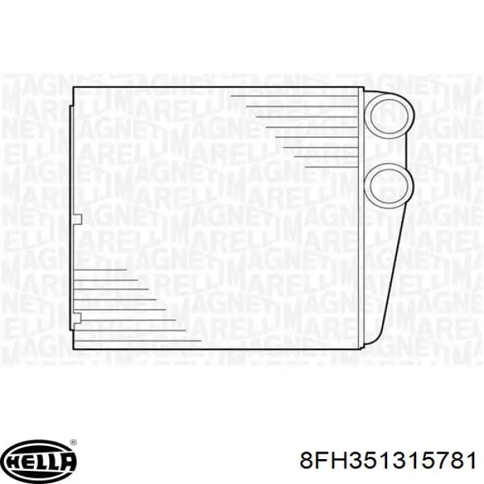 Купить 350218423000 Magneti Marelli Радиатор печки