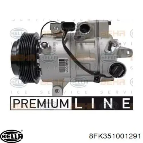 Компрессор кондиционера 8FK351001291 HELLA