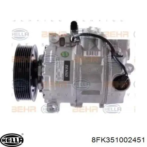 Компрессор кондиционера 8FK351002451 HELLA