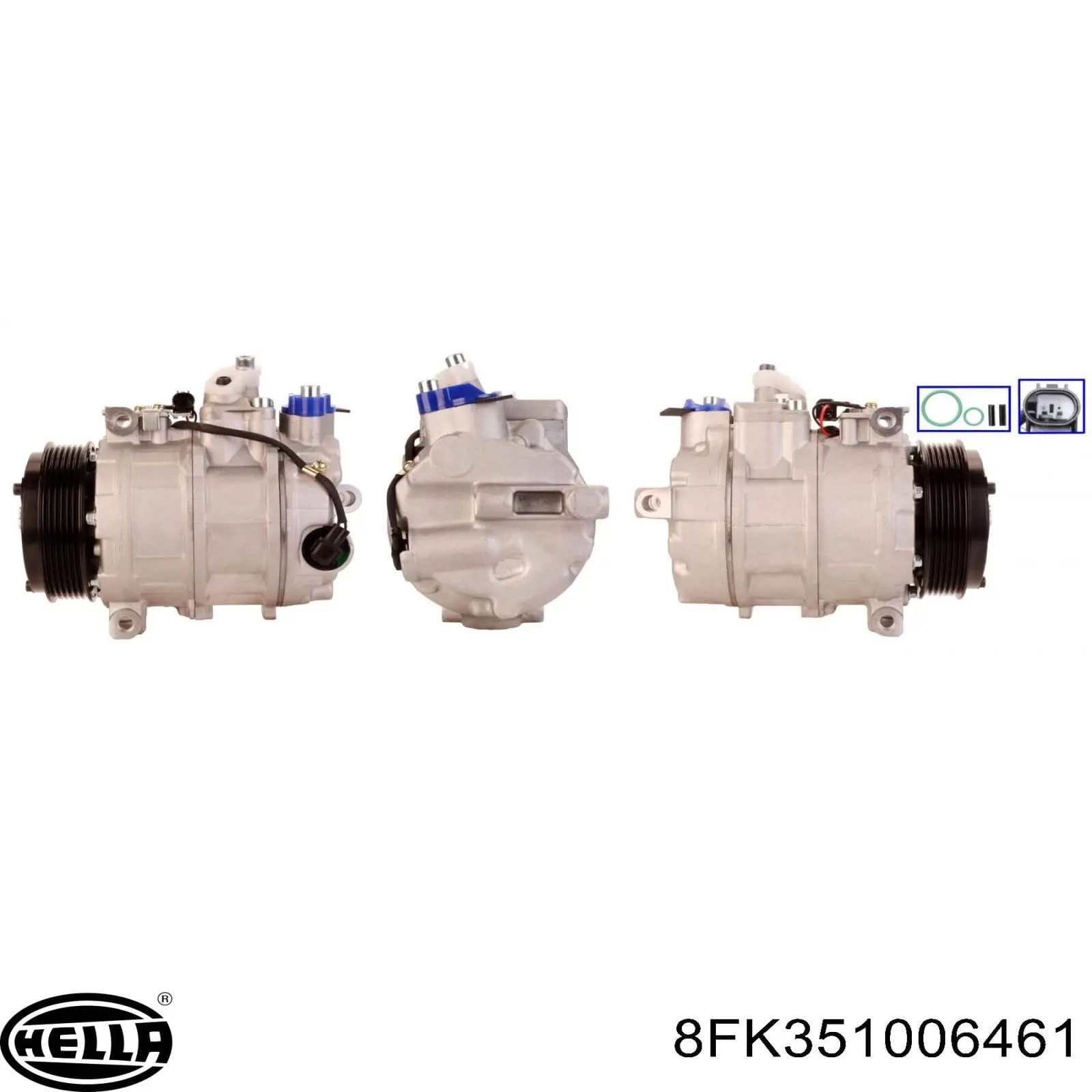 Компрессор кондиционера 8FK351006461 HELLA