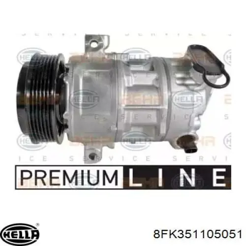 Компрессор кондиционера 8FK351105051 HELLA