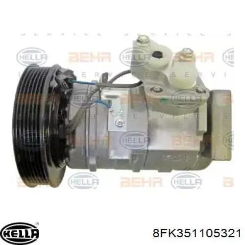 Компрессор кондиционера 8FK351105321 HELLA