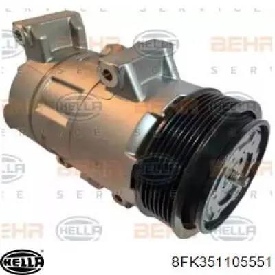 Компрессор кондиционера 8FK351105551 HELLA