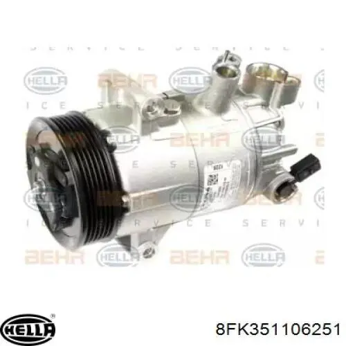 Компрессор кондиционера 8FK351106251 HELLA