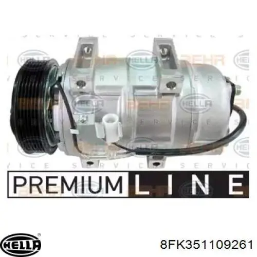 Компрессор кондиционера 8FK351109261 HELLA