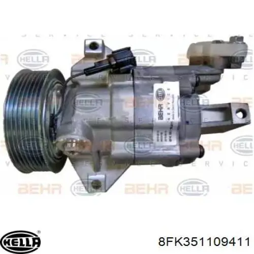 Compresor de aire acondicionado 8FK351109411 HELLA