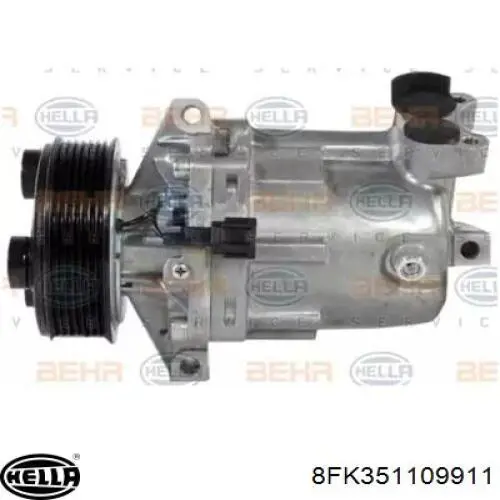 Компрессор кондиционера 92600ED07B Nissan