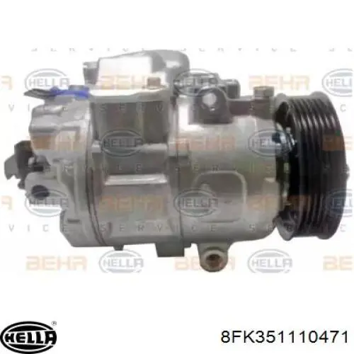 Компрессор кондиционера 8FK351110471 HELLA