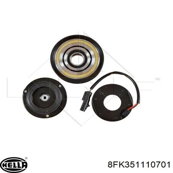 Купить 8FK351110701 HELLA Компрессор климатической установки