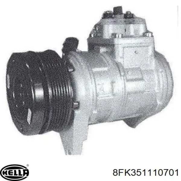 Компрессор кондиционера 8FK351110701 HELLA