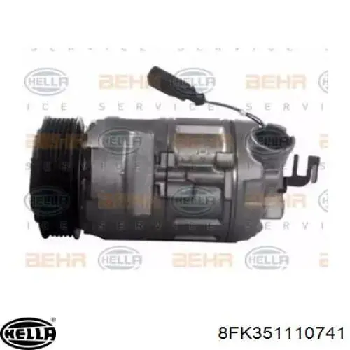 Компрессор кондиционера 8FK351110741 HELLA