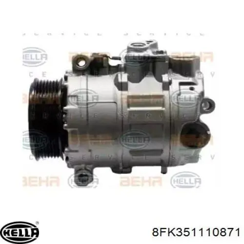 Компрессор кондиционера 8FK351110871 HELLA