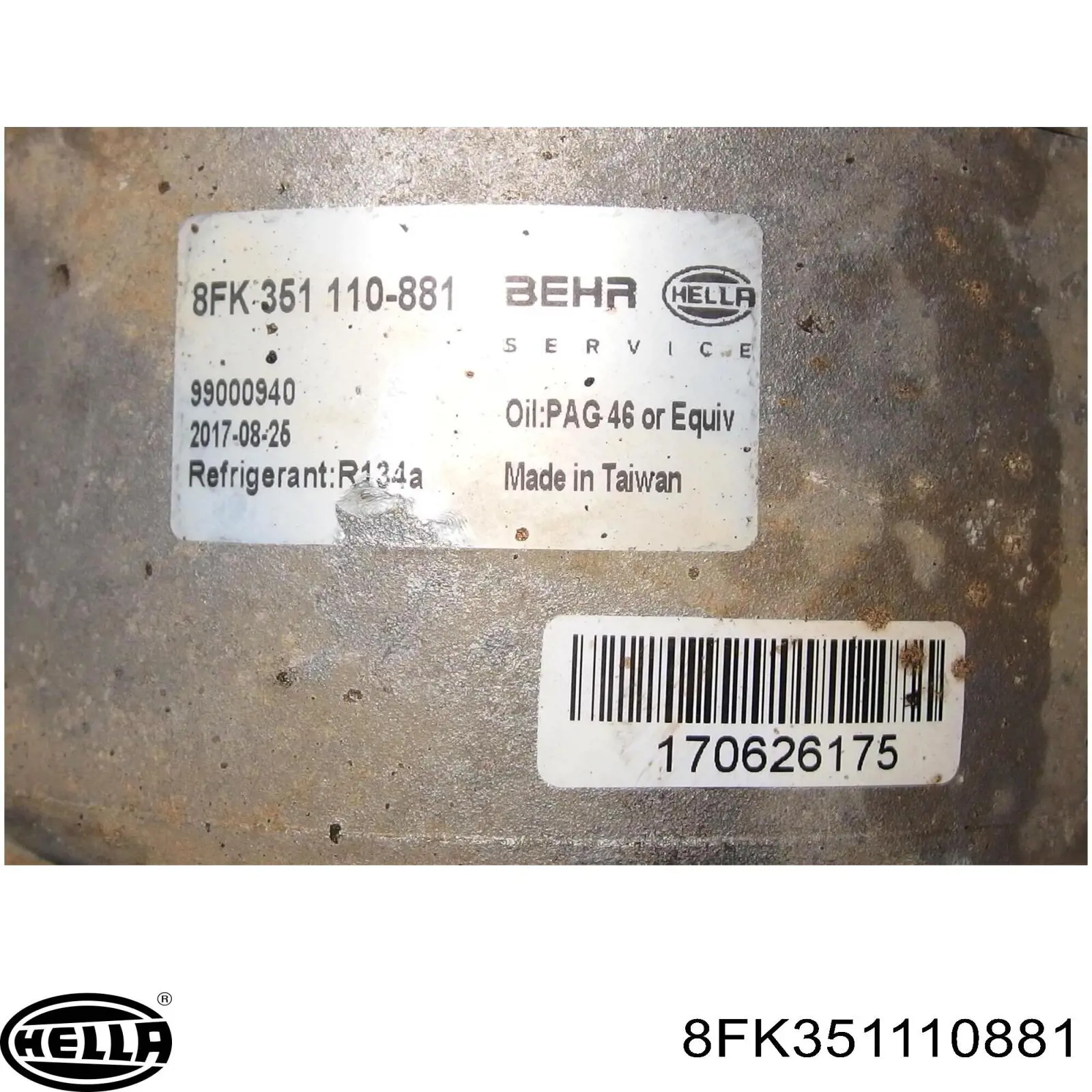 8FK351110881 HELLA Компрессор хладагента