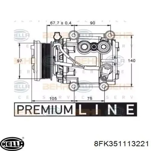 Компрессор кондиционера XR858532 Jaguar