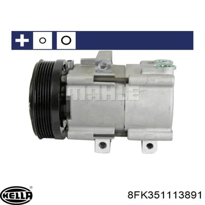 Насос кондиционера Ford 1018497