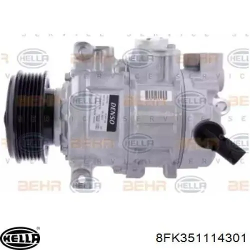 Компрессор кондиционера 8FK351114301 HELLA