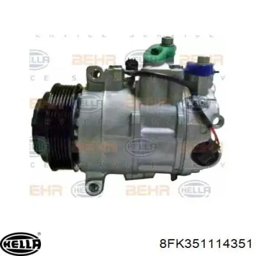 Компрессор кондиционера 8FK351114351 HELLA