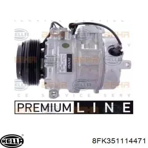 Компрессор кондиционера 8FK351114471 HELLA