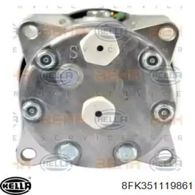 Компрессор кондиционера 8FK351119861 HELLA