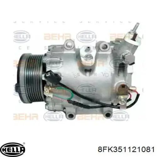 Компрессор кондиционера 38800RSRE02 Honda