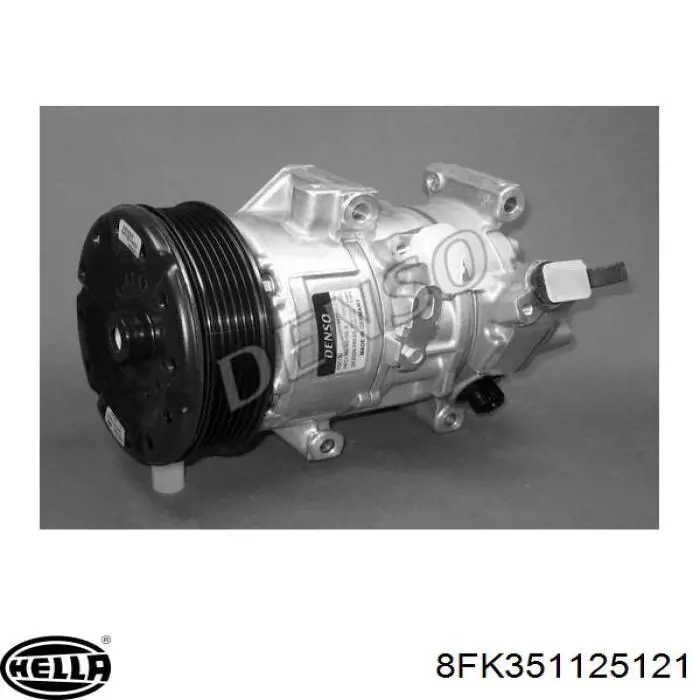 Компрессор кондиционера 8FK351125121 HELLA