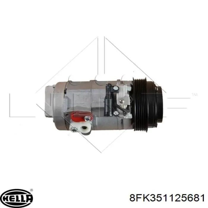 Купить 8FK351125681 HELLA Компрессор климатической установки