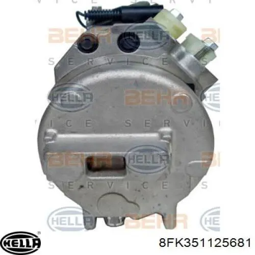 Компрессор системы кондиционирования HELLA 8FK351125681 цена, от 254.80 USD